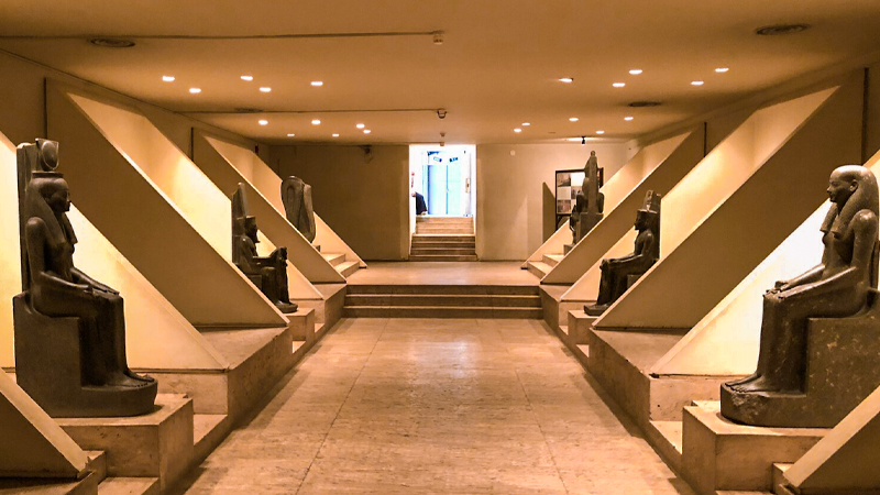 Photo from inside the mummification museum