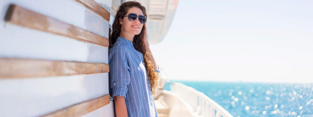 Picture of a woman enjoying a solo trip on a Nile Cruise in Egypt